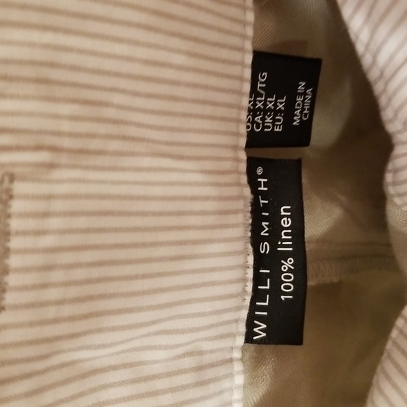 WILLI SMITH Linen Trousers with Belt Loops and Side Pockets - Picture 4 of 9